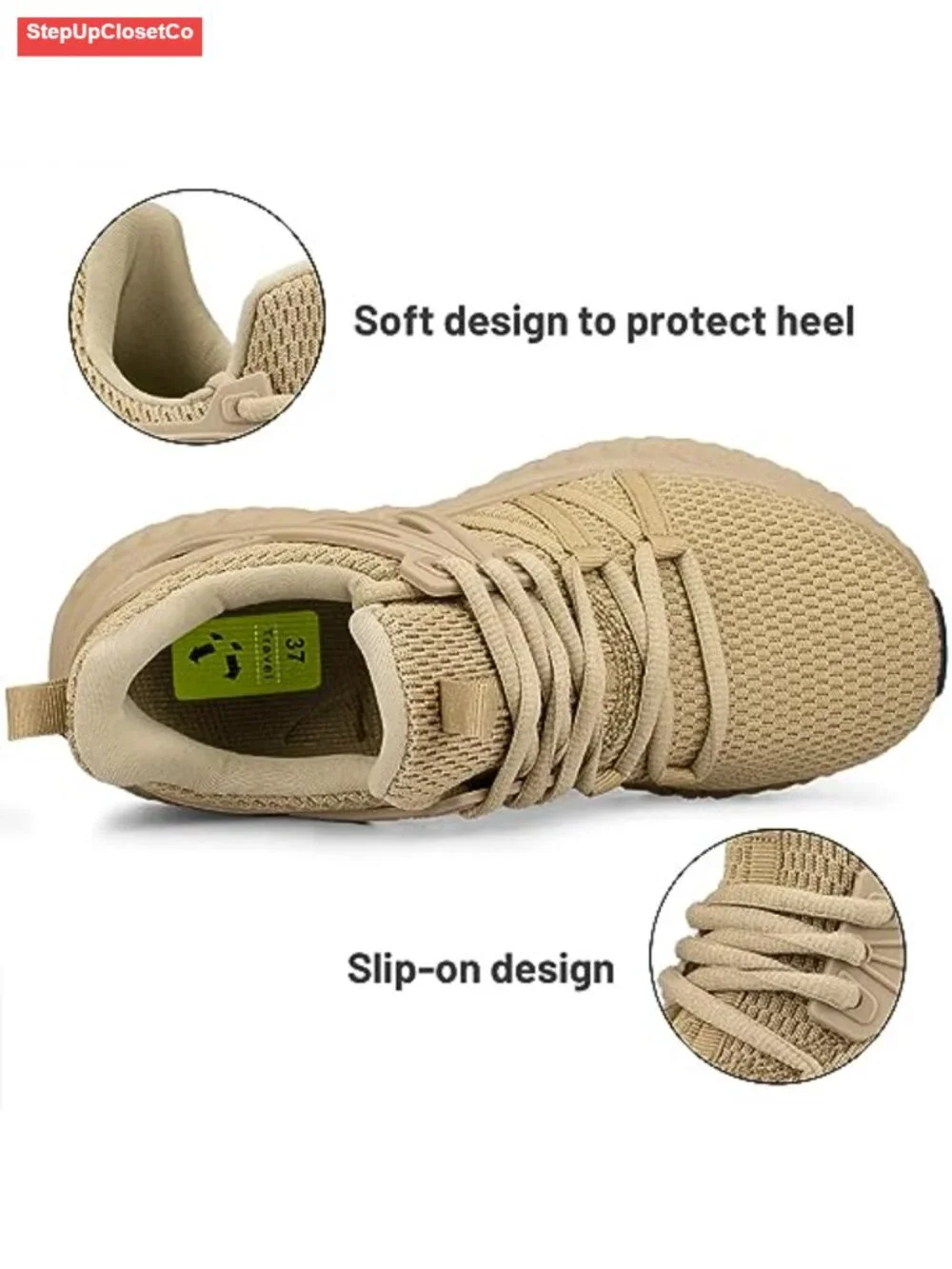 Lightweight Slip On Sneakers Trail Running Walking Gym Travel Shoes